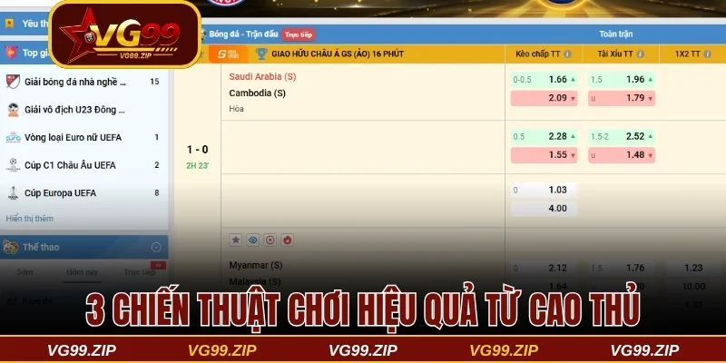 3 chiến thuật chơi hiệu quả từ cao thủ