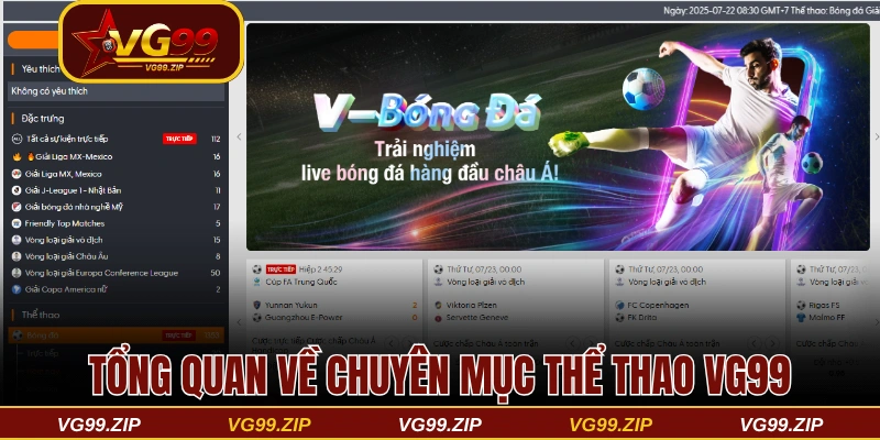 Giới thiệu sơ lược về chuyên mục thể thao VG99
