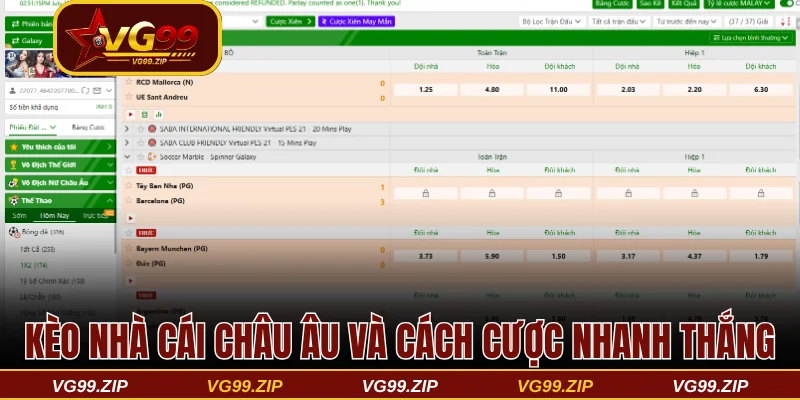 Hiểu kèo nhà cái châu Âu và cách đặt cược nhanh thắng 1 Kèo nhà cái châu Âu