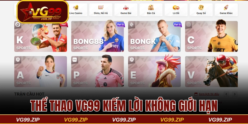 Thể thao VG99 - Cá cược hăng say kiếm lời không giới hạn