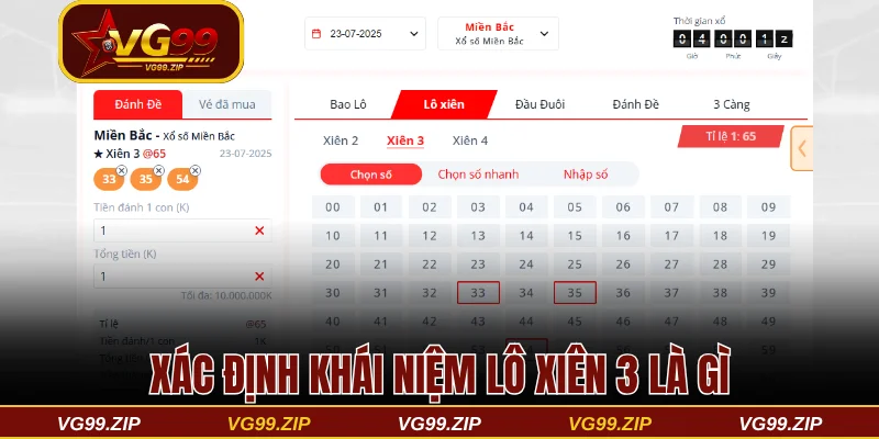 Xác định khái niệm lô xiên 3 là gì