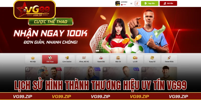 Lịch sử hình thành thương hiệu uy tín VG99